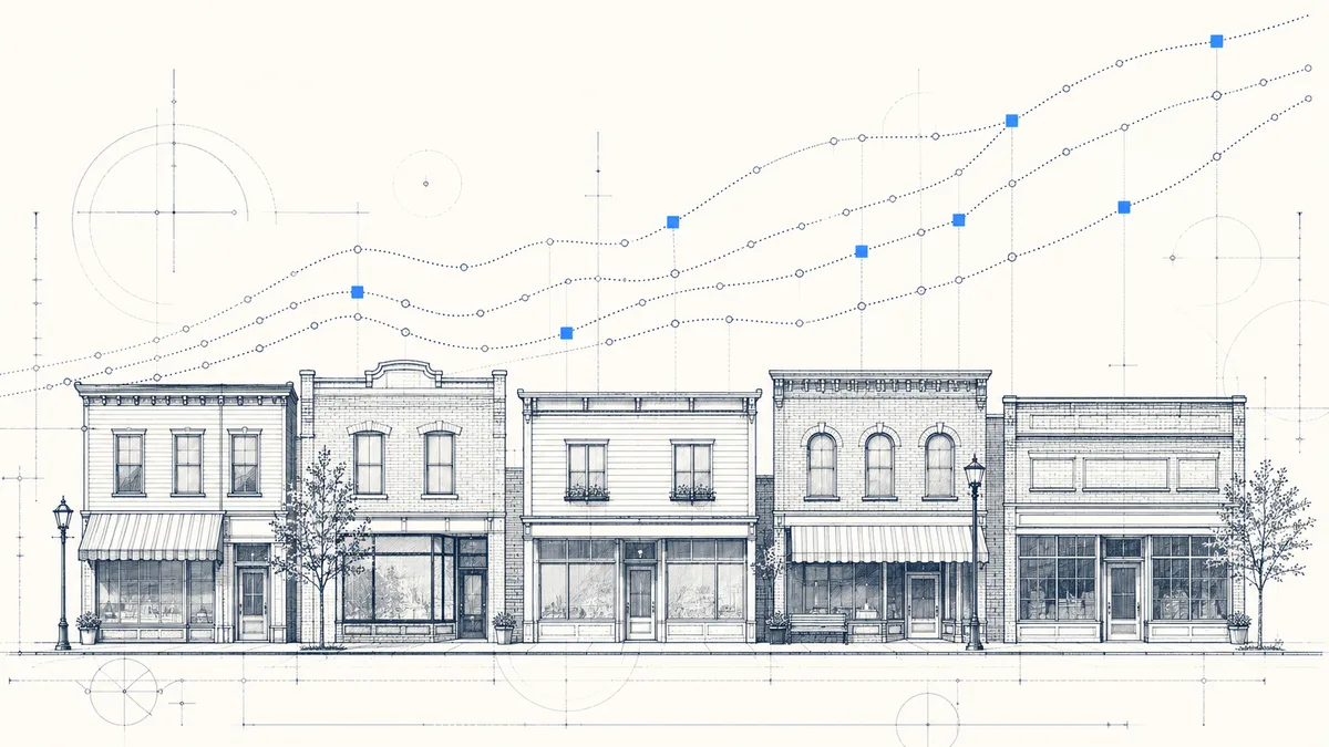 Chart comparing US small business AI adoption rates from Census, Chamber of Commerce, and vendor surveys in 2026